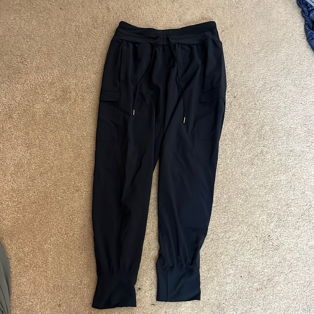 joggers, super cute navy blue, perfect for lounging around or going on a run